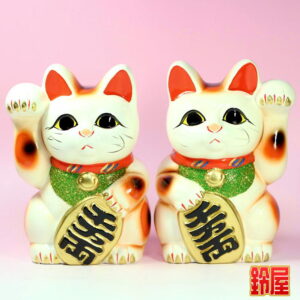 開店祝いの招き猫：開店祝い招き猫セット・正面画像